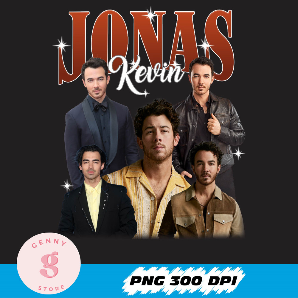 Retro Kevin Jonas Brothers Png, World Tour 2023 Jonas Brothers, Jonas Five Albums One Night, Vintage 90S Kevin Jonas Png.jpg