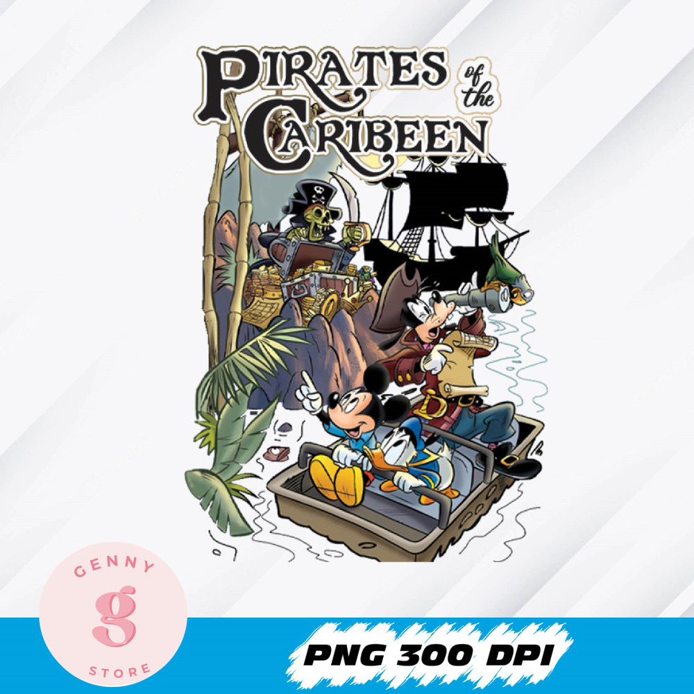 Retro Pirated of the Caribbean Mickey and Friends Png, Mickey Caribbean Png, Cartoon trip Png, Cartoonland Png Cartoon P.jpg