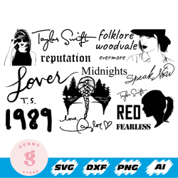 taylor swift tour svg, taylor swift svg, taylor swift merch svg, png, svg cricut, digital download - genny store