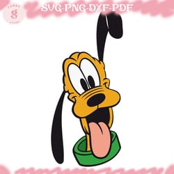 disney pluto dog funny face svg
