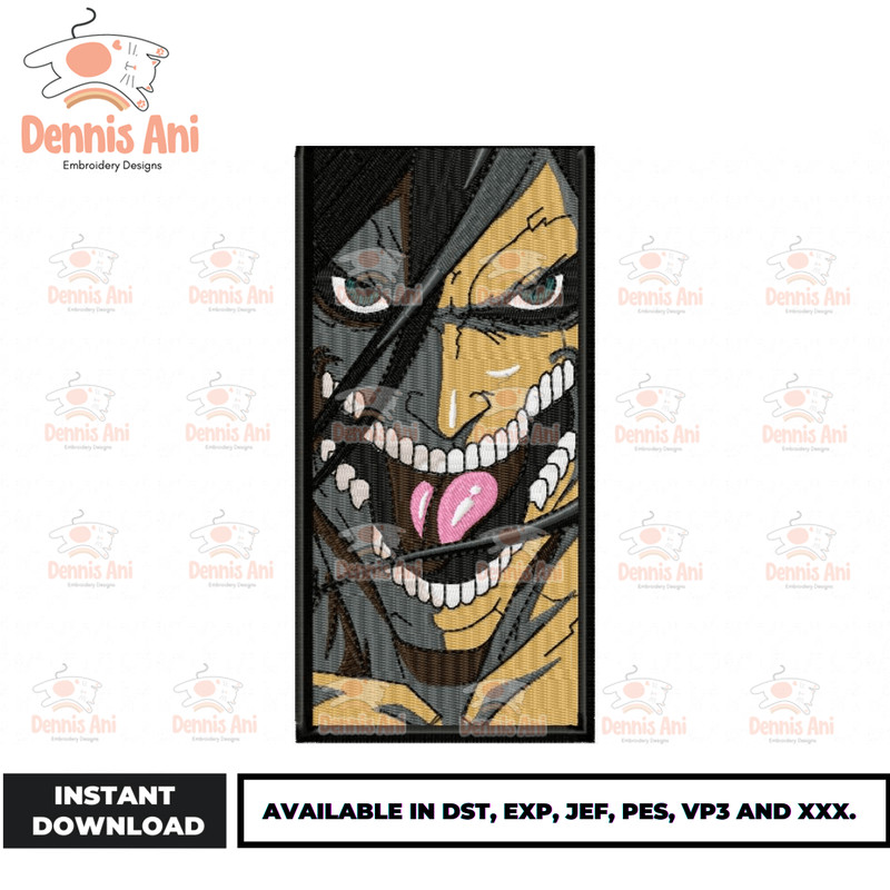 Anime Embroidery Design - Embroidery Market 1169.png