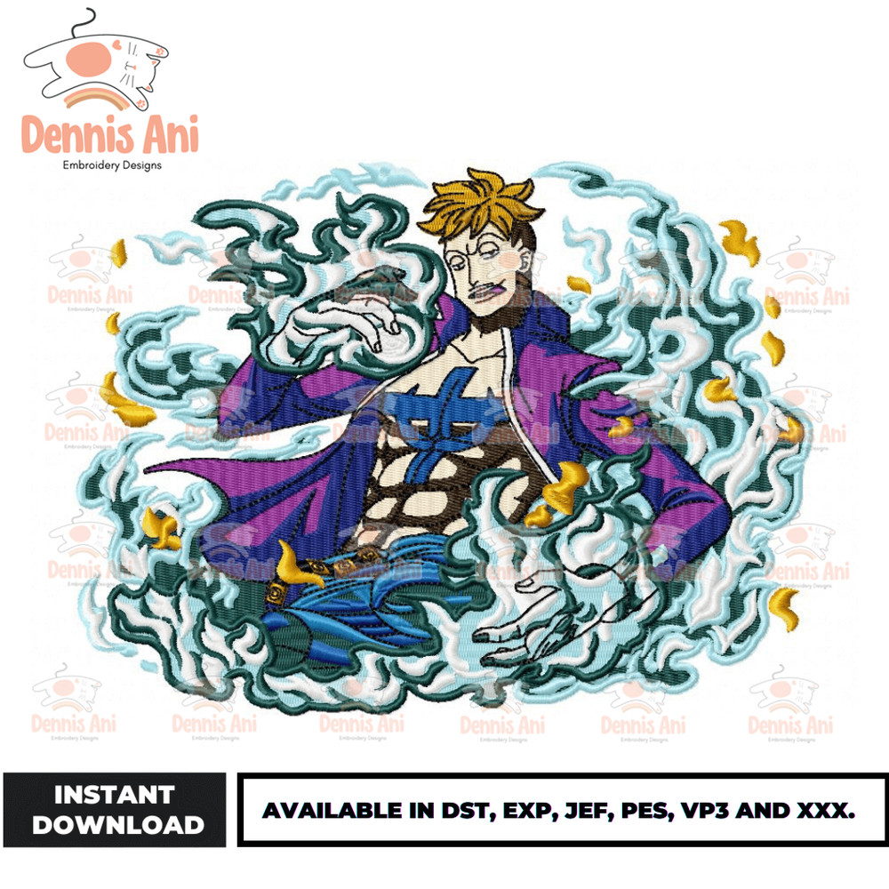 Anime Embroidery Design - Embroidery Market 1231.png