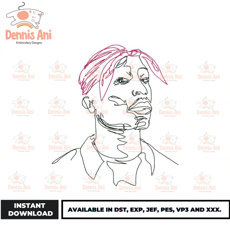 Anime Embroidery Design - Embroidery Market 1264.png