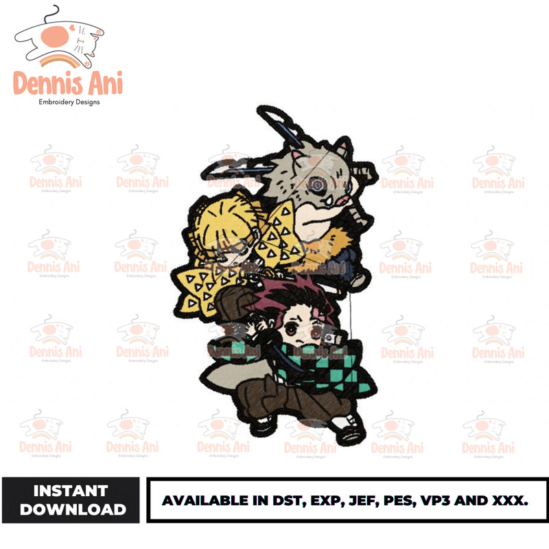 Anime Embroidery Design - Embroidery Market 1355.png