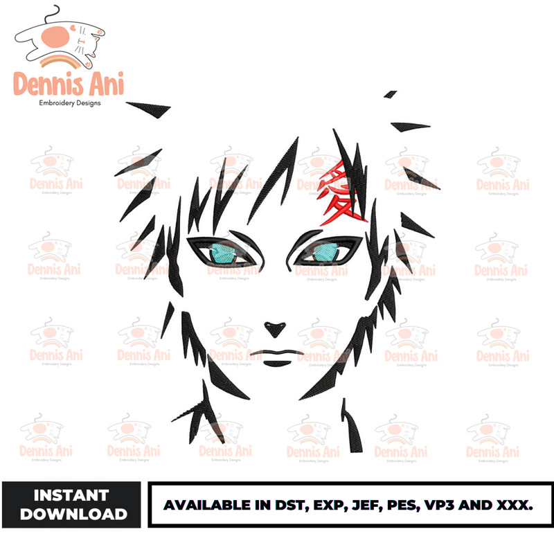 Anime Embroidery Design - Embroidery Market 1623.png