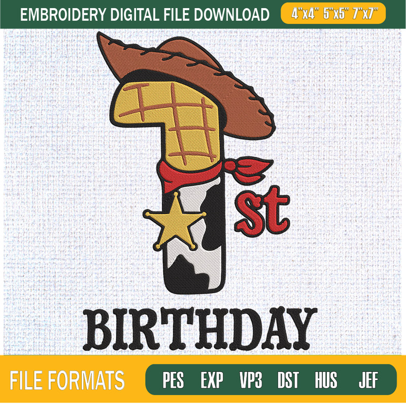 1st Birthday Jessie Embroidery Designs, Birthday Machine Embroidery Design, Machine Embroidery Designs - Premium & Original SVG Cut Files.jpg