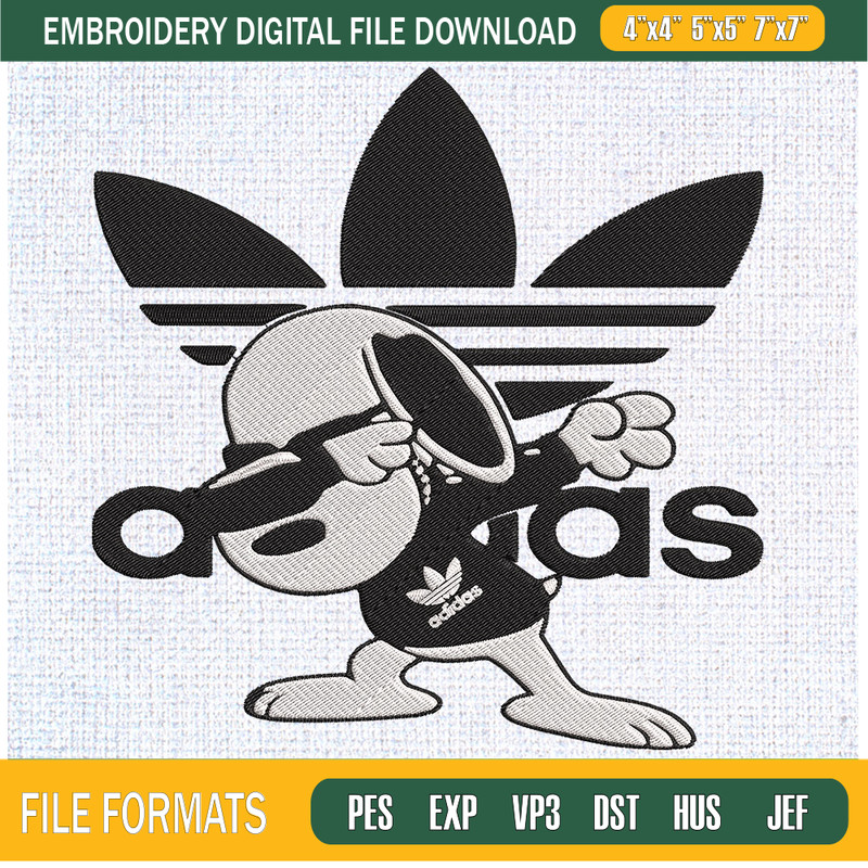 Adidas x Snoopy Embroidery Designs, Adidas Machine Embroidery Design, Machine Embroidery Designs - Premium & Original SVG Cut Files.jpg