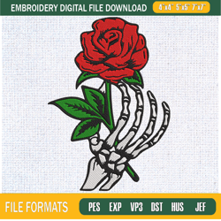 Amor Eterno Skeleton Rose Embroidery Designs, Halloween Machine Embroidery Desig,Embroidery Design,Embroidery svg,Machin