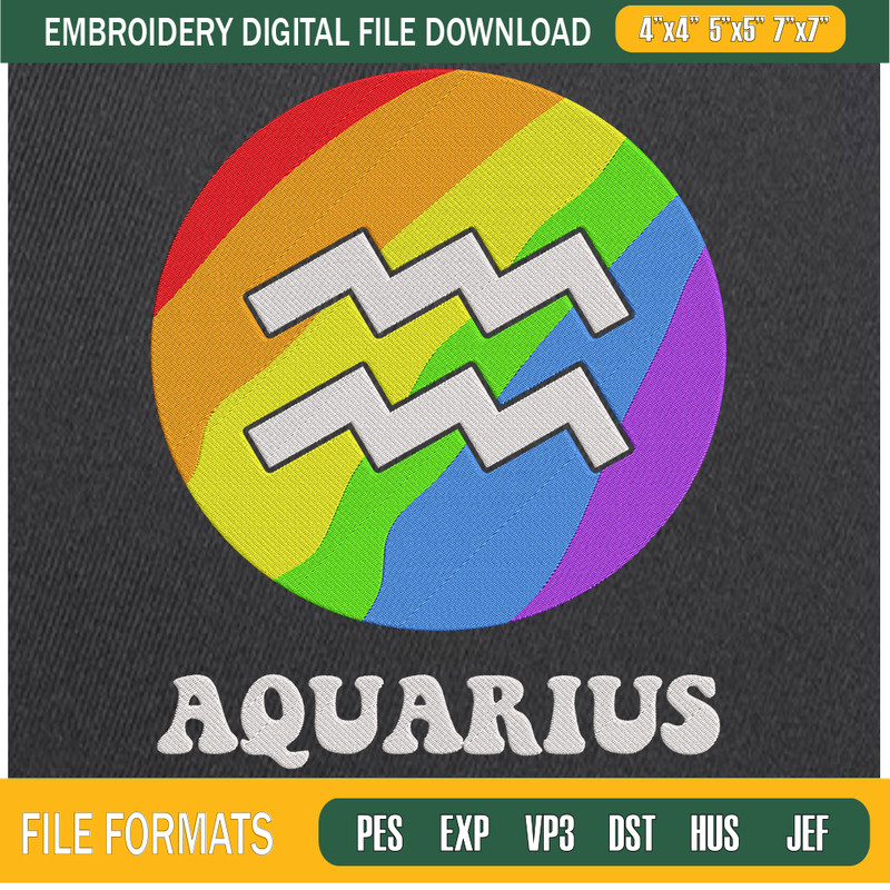 Aquarius Embroidery Designs, LGBT Zodiac Machine Embroidery Design, Machine Embroidery Designs - Premium & Original SVG Cut Files.jpg