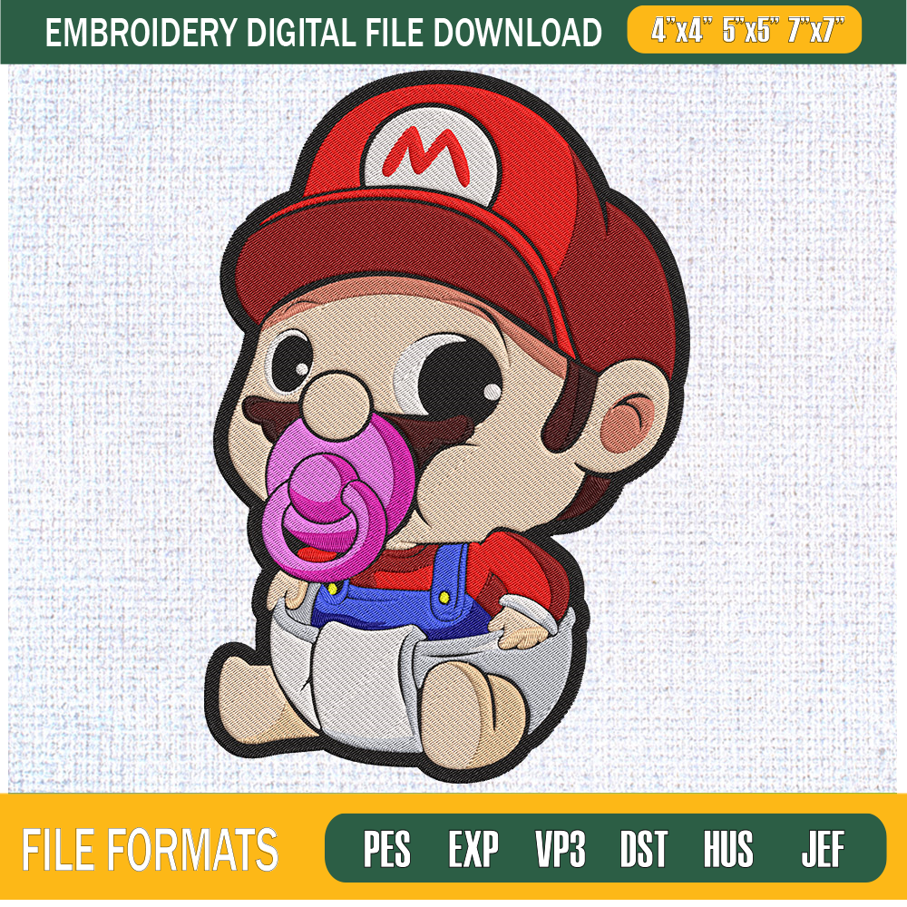Baby Mario Embroidery Designs, Mario Machine Embroidery Design, Machine Embroidery Designs - Premium & Original SVG Cut Files.jpg