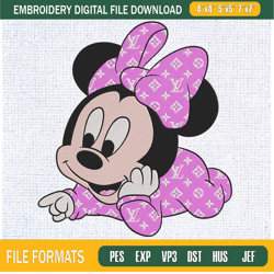 baby minnie mouse pink louis vuitton embroidery designs, disney minnie mouse mac,embroidery design,embroidery svg,machin