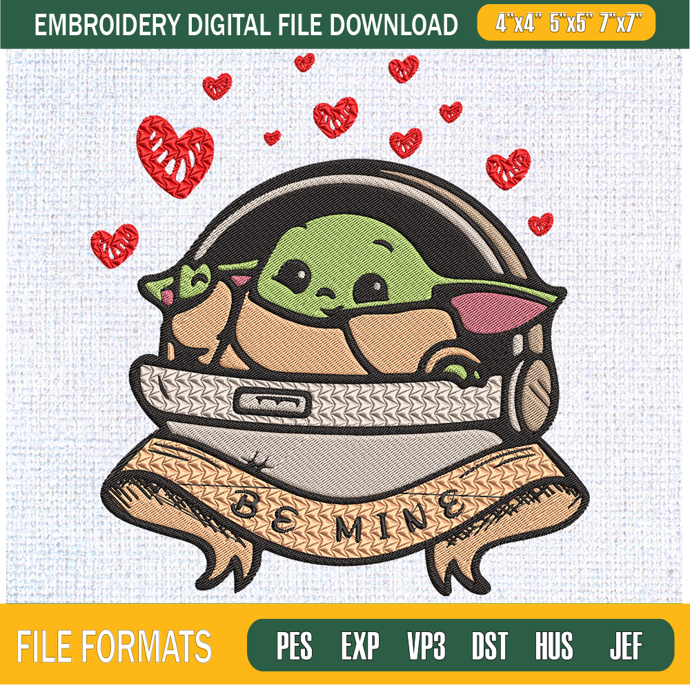 Baby Yoda Love Be Mine Embroidery Designs, Baby Yoda Machine Embroidery Design, Machine Embroidery Designs - Premium & Original SVG Cut Files.jpg