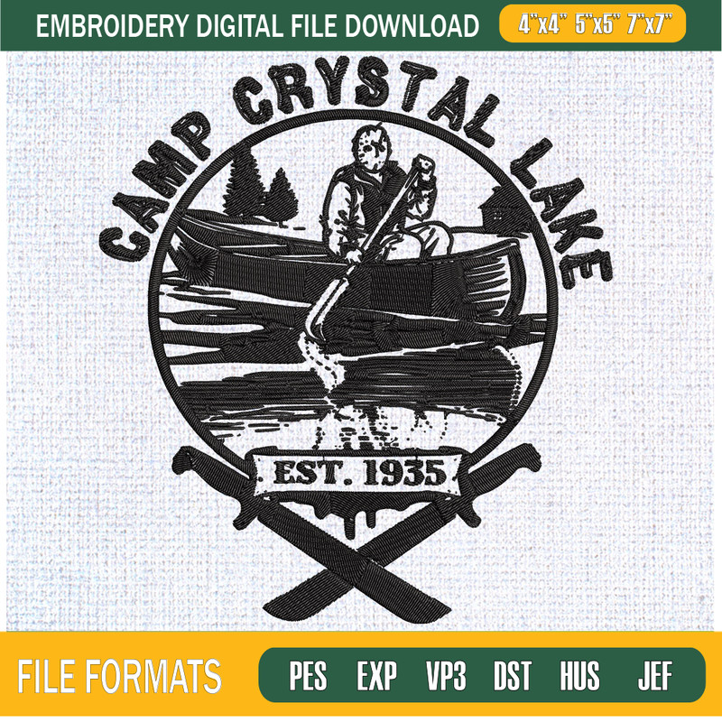 Camp Crystal Lake Embroidery Designs, Halloween Machine Embroidery Design, Machine Embroidery Designs - Premium & Original SVG Cut Files.jpg