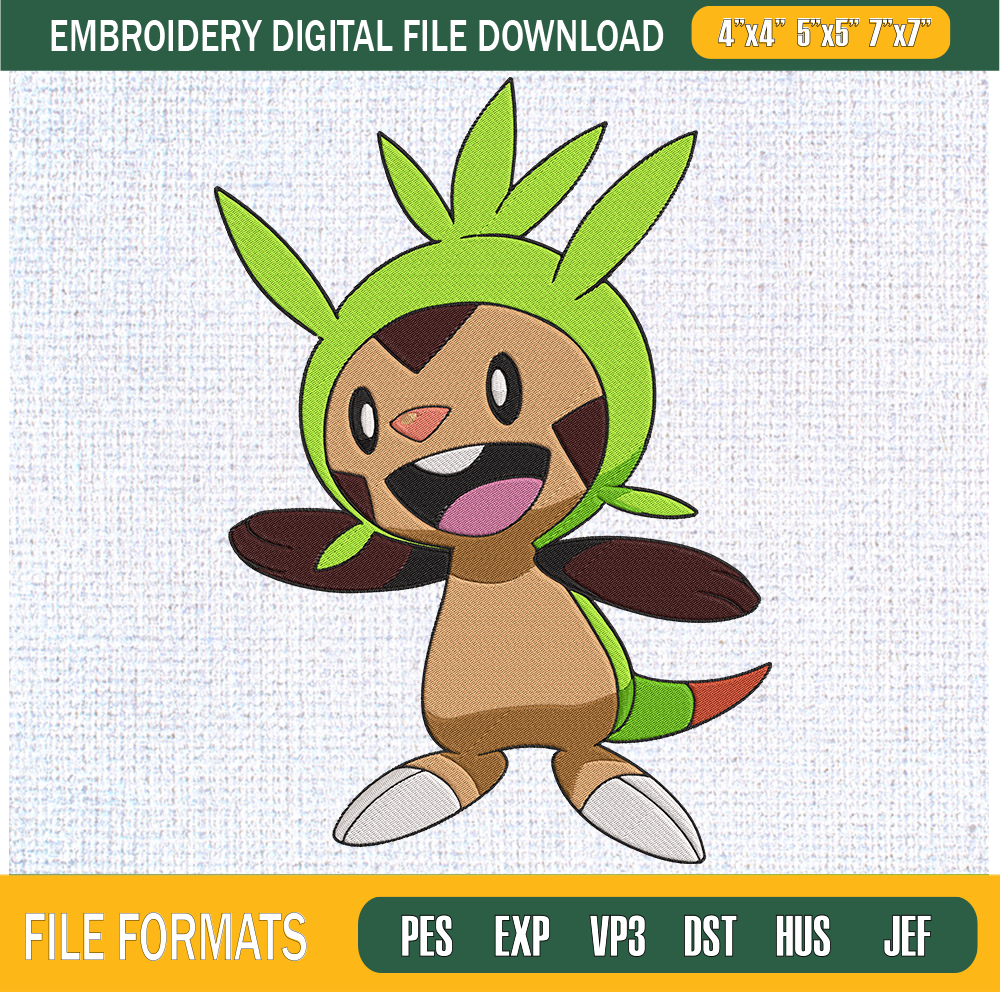 Chespin Pokemon Embroidery Designs, Pokemon Machine Embroidery Design, Machine Embroidery Designs - Premium & Original SVG Cut Files.jpg