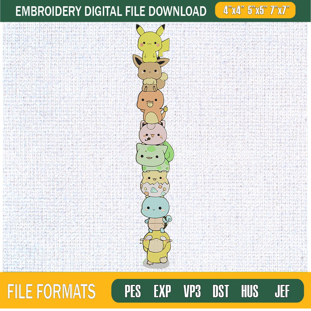 Chibi Pokemon Dex Embroidery Designs, Pokemon Machine Embroidery Design, Machine Embroidery Designs - Premium & Original SVG Cut Files.jpg