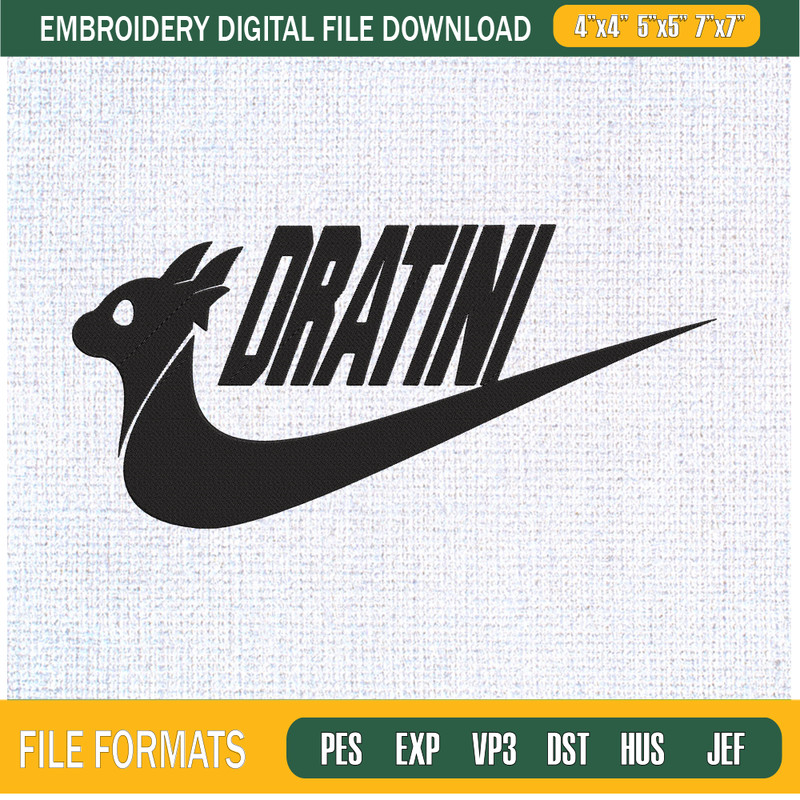 Dratini Nike Embroidery Designs, Nike x Pokemon Machine Embroidery Design, Machine Embroidery Designs - Premium & Original SVG Cut Files.jpg