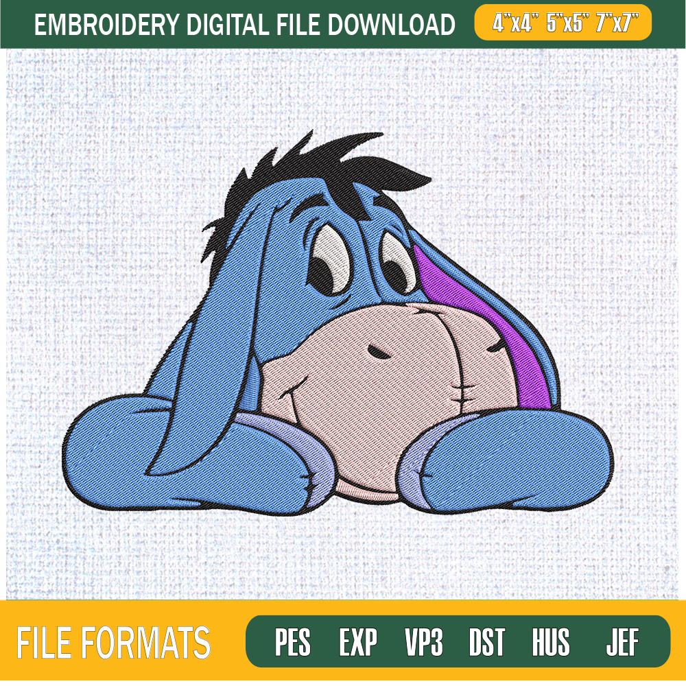 Eeyore Relaxing Embroidery Designs, Winnie The Pooh Machine Embroidery Design, Machine Embroidery Designs - Premium & Original SVG Cut Files.jpg