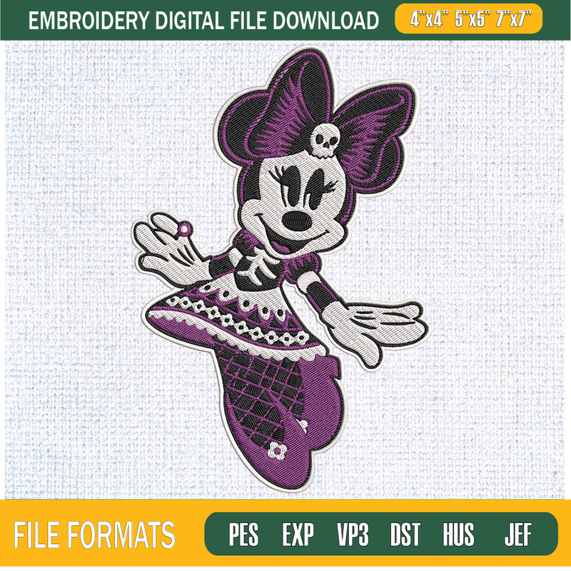 Halloween Time Minnie Embroidery Designs, Halloween Machine Embroidery Design, Machine Embroidery Designs - Premium & Original SVG Cut Files 1.jpg