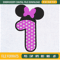 Happy Birthday 1st Minnie Mouse Embroidery Designs, Birthday Machine Embroidery Design, Machine Embroidery Designs - Premium & Original SVG Cut Files.jpg