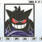 Gengar Embroidery Design, Pokemon Embroidery File, Anime Embroidery Design, Machine Embroidery Design, Instant Download.jpg