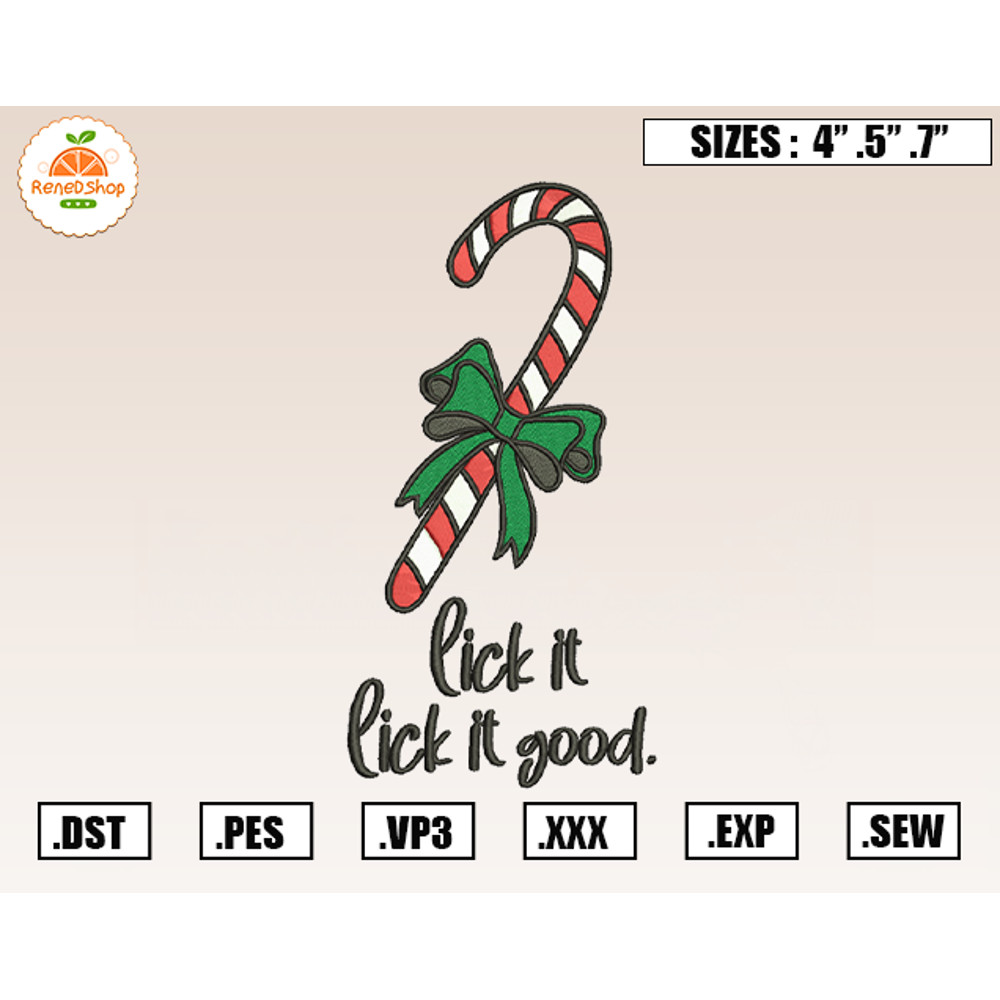 Lick It Lick It Good Christmas Embroidery Designs, Christmas Embroidery Design File Instant Download.jpg