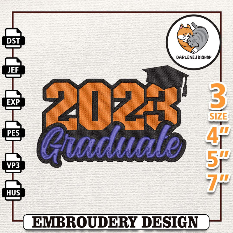 2023 Graduate Embroidery Designs, Back To School Embroidery Designs, School Life Embroidery, Teacher Day Designs,School.jpg