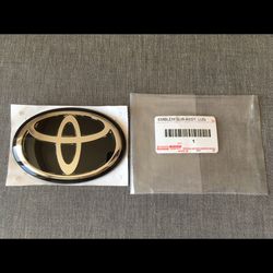 Toyota Genuine Black & Chrome Rear Emblem Badge for GR Supra