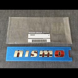 Nissan Genuine Nismo Chrome & Red Rear Emblem Badge for GT-R Nismo/Juke Nismo/March Nismo/Note Nismo