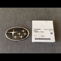 Subaru Genuine Black Front Grille Emblem Badge for Impreza WRX STI
