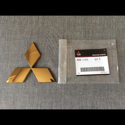Mitsubishi Genuine Gold Rear Emblem Badge for Montero / Pajero