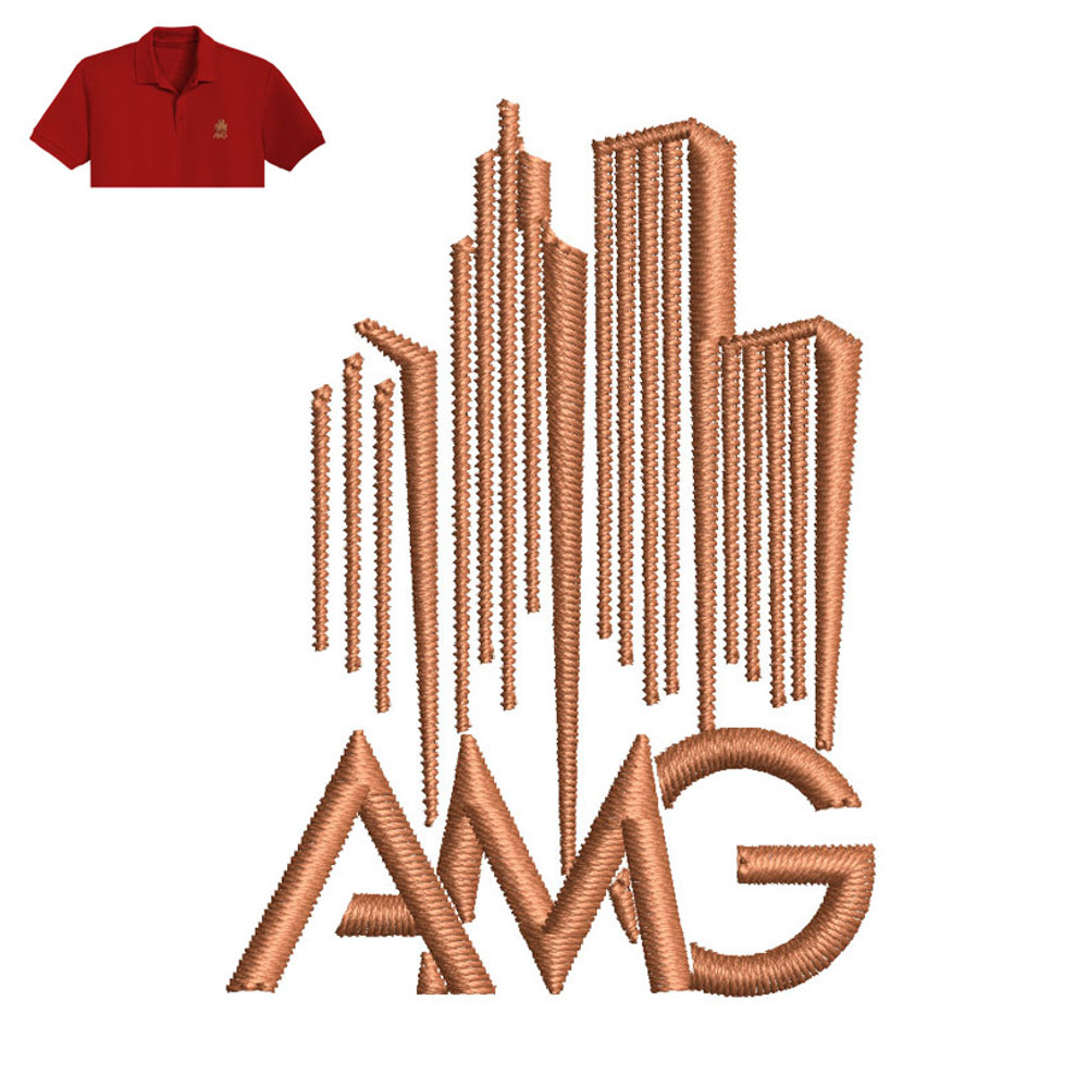 AMG Letter Embroidery logo for Polo Shirt..jpg