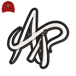 AP Letter Embroidery logo for Cap,logo Embroidery, Embroidery design, logo Nike Embroidery