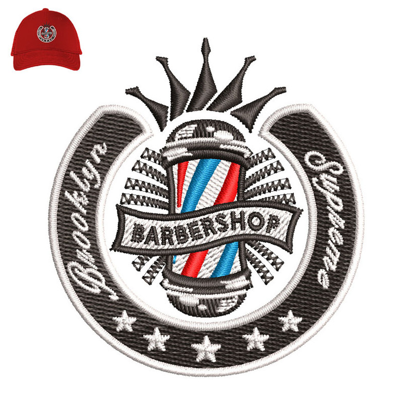 Barbershop Embroidery logo for Cap..jpg