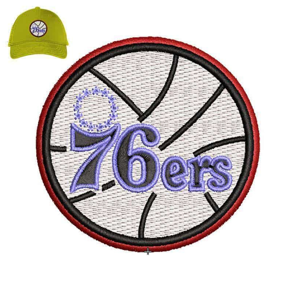 Basketball 76ers patch Embroidery logo for Cap..jpg