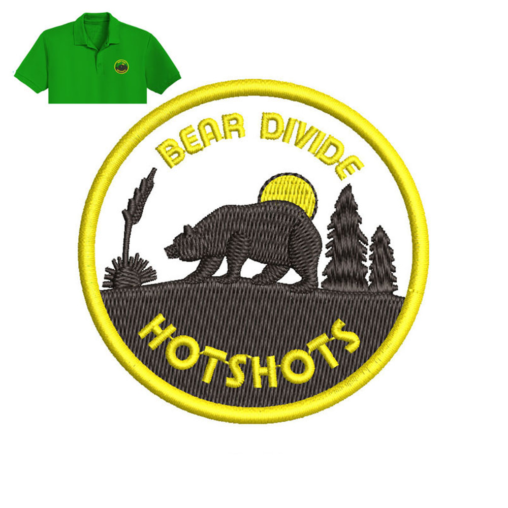 Bear Divide applique Embroidery logo for Polo Shirt..jpg