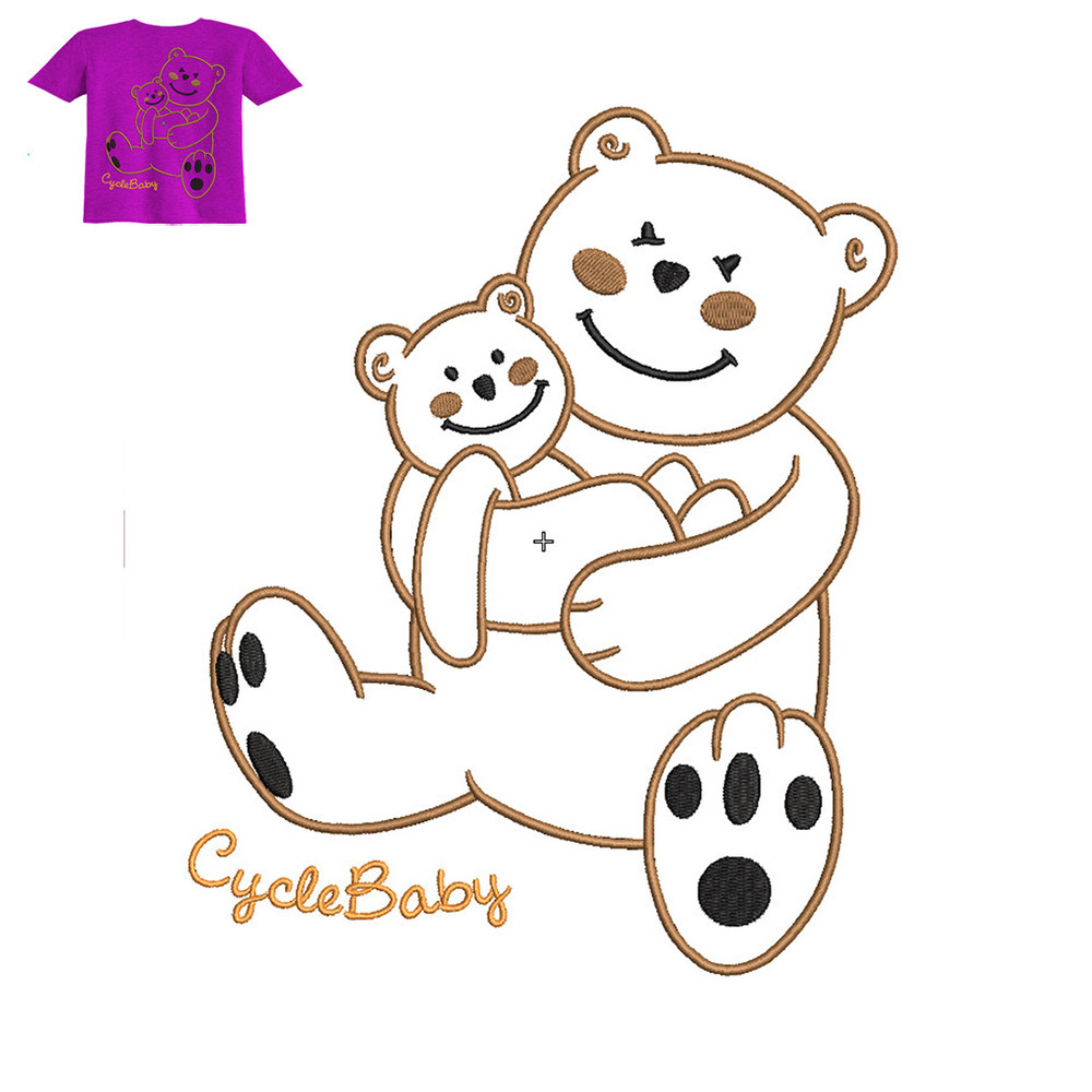 Beer Baby Embroidery Logo For Baby T-Shirt..jpg