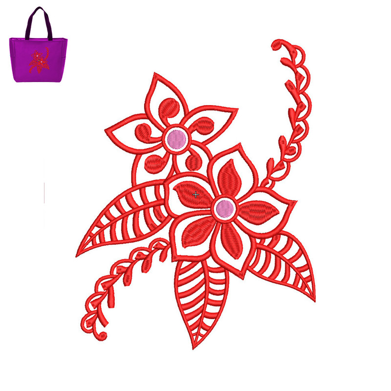 Best Bag Flower Embroidery logo for Bag..jpg