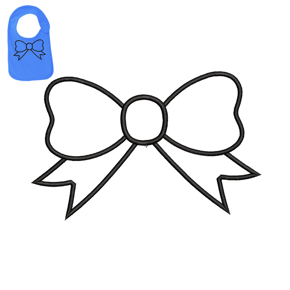 Best Bow Embroidery logo for Baby Bib ..jpg
