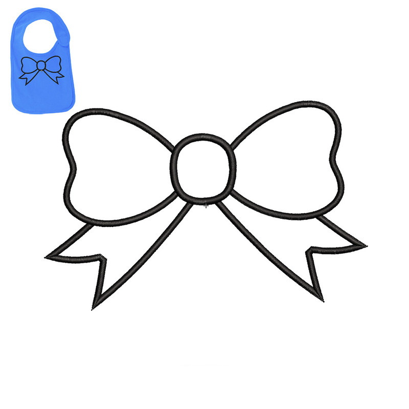 Best Bow Embroidery logo for Baby Bib ..jpg