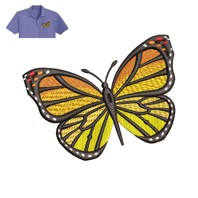 Best Butterfly 4 Embroidery logo for Polo Shirt..jpg