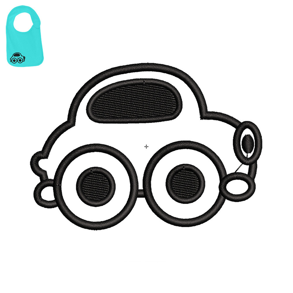 Best Car Embroidery logo for Baby Bib ..jpg