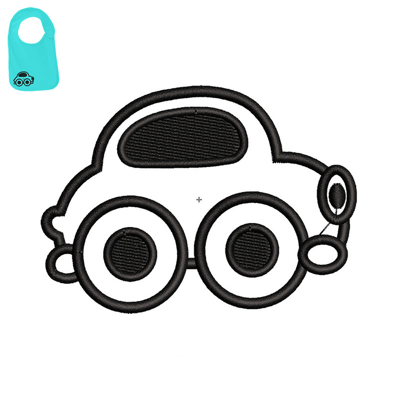 Best Car Embroidery logo for Baby Bib ..jpg