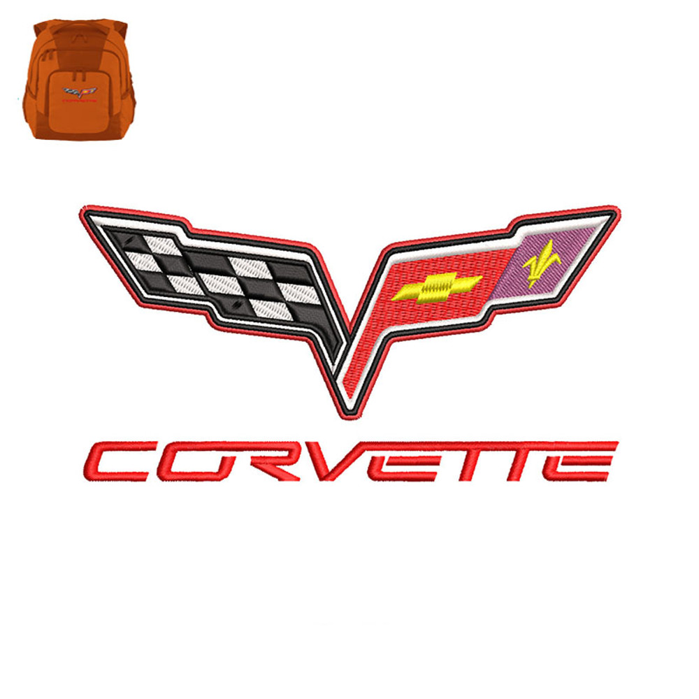 Best Corvette Embroidery logo for Bag..jpg
