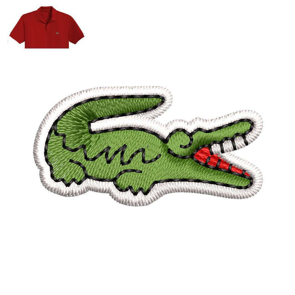 Best Crocodile Embroidery logo for Polo Shirt Lacoste,.jpg