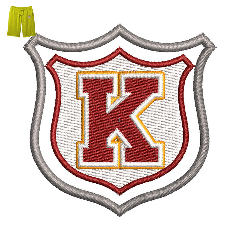 Best K patch Embroidery logo for Pant..jpg