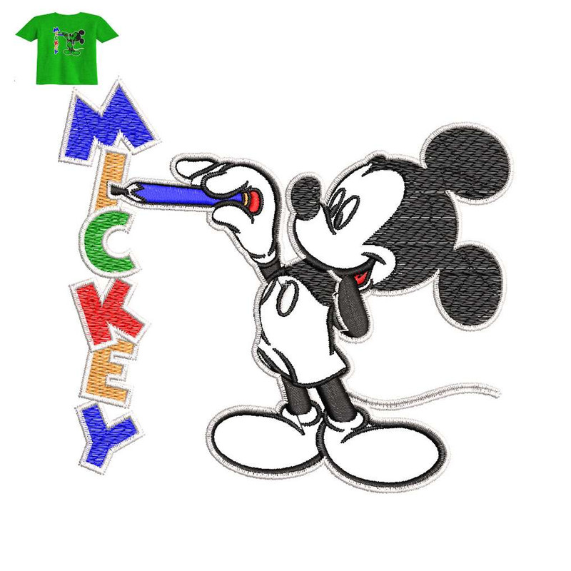 Best Mickey Embroidery logo for Baby T Shirt..jpg