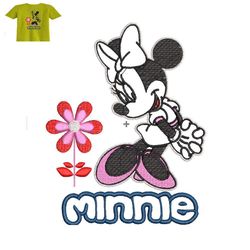 best minnie embroidery logo for baby t shirt,logo embroidery, embroidery design, logo nike embroidery
