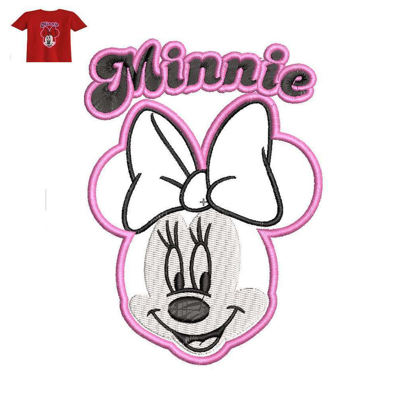 Best Minnie Embroidery logo for T Shirt..jpg