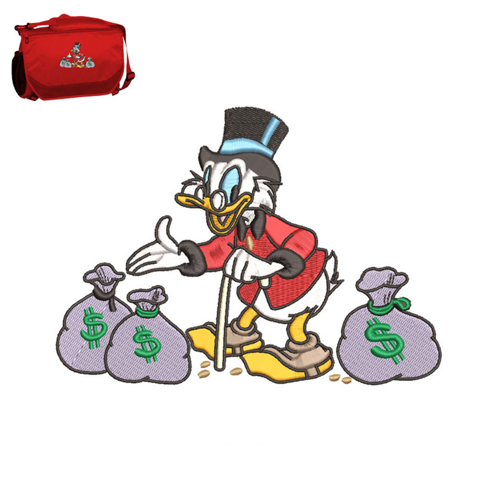 Best Money Duck Embroidery logo for Bag..jpg