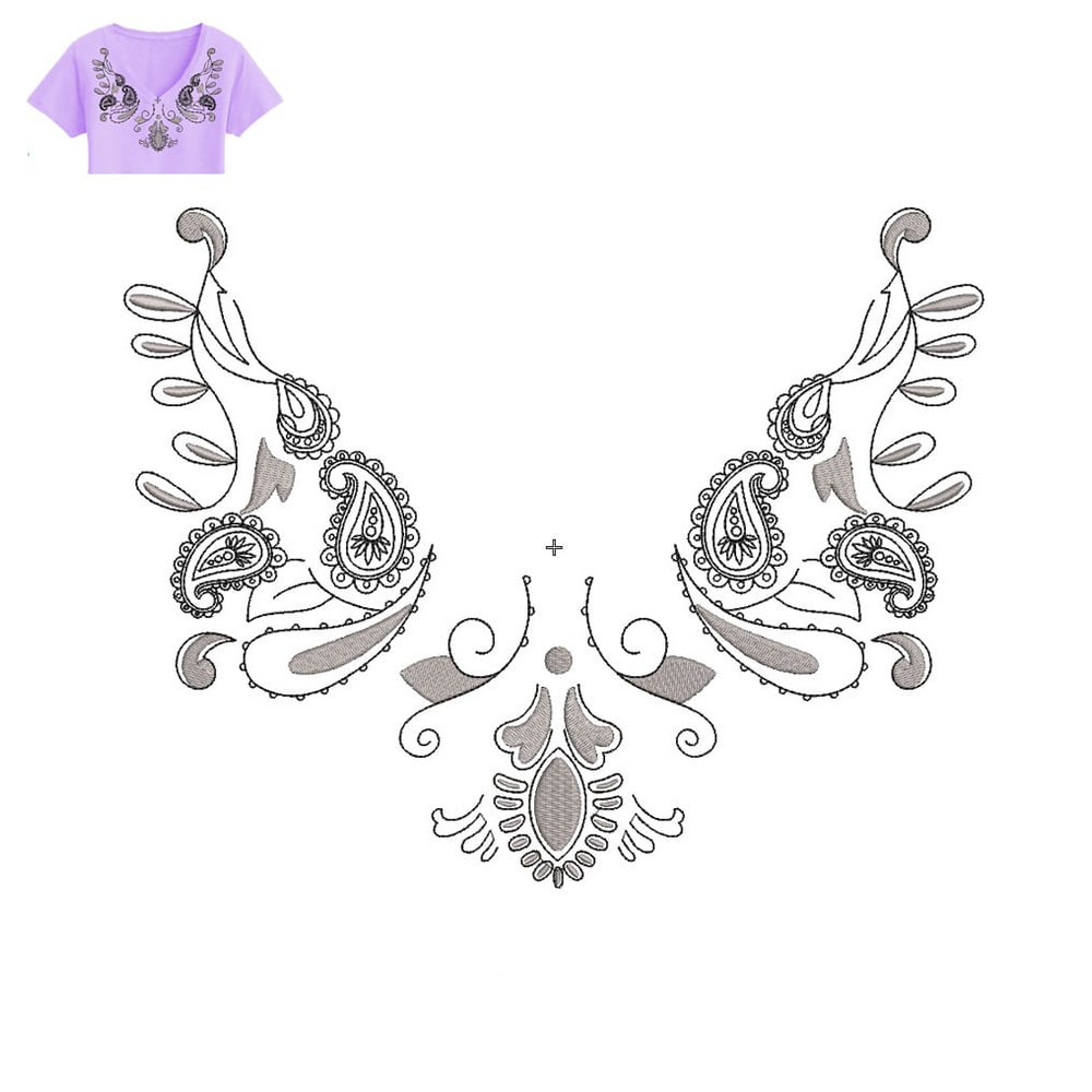 Best Neck Woman Embroidery logo for T-Shirt..jpg